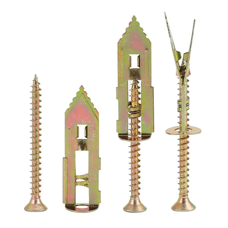 ชุดสกรูยึดผนังยิปซัมแบบเจาะเอง พร้อมสกรูยึดผนังยิปซัมแบบขยายตัว คุณภาพสูง ความยาว 30 มม. 40 มม.