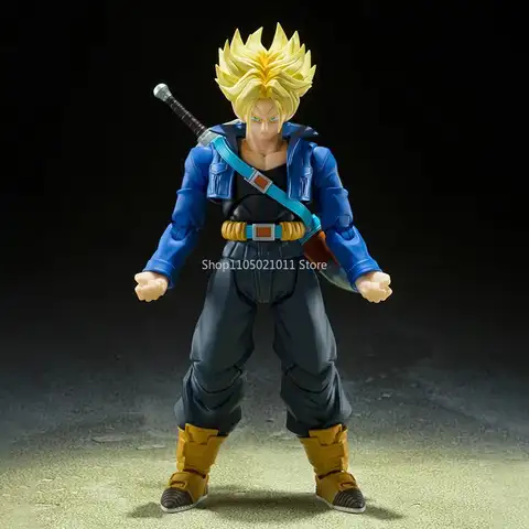 Figurki Anime Dragon Ball Z Shf Super Saiyan Trunks Figurka Akcji Kolekcjonerska Model 15cm Przyszły Chłopiec Torankusu Ruchome Zabawki Prezenty