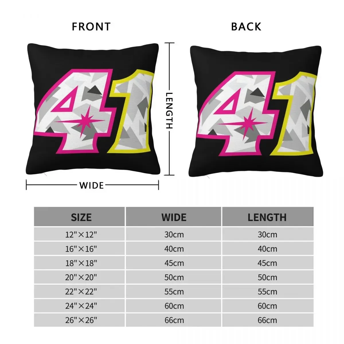 Aleix Espargaro Number 41 Square Pillowcase Pillow Cover Polyester Cushion Zip Decorative Comfort Throw Pillow for Home Car