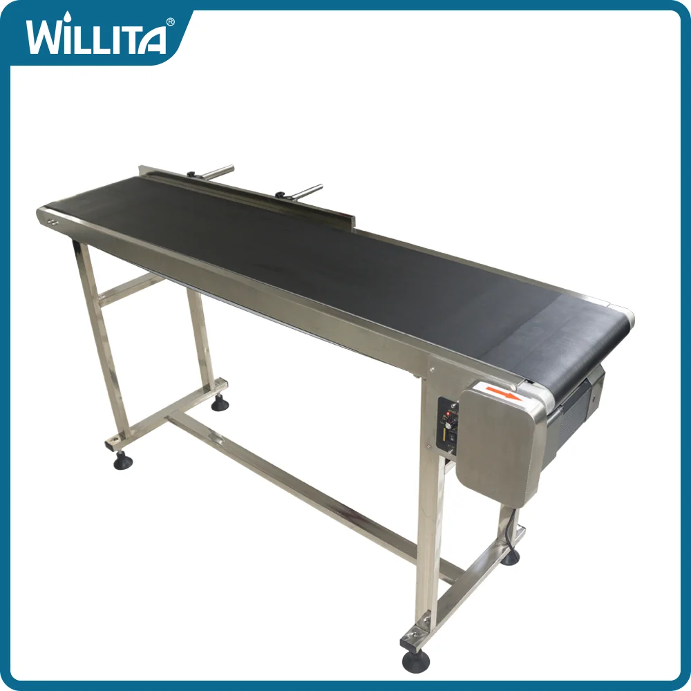 1500mm Industrial PVC Flat Food Conveyor Belt Stepless System Machine Satisfactory Stainless Steel Cargo Transfer Station Lines