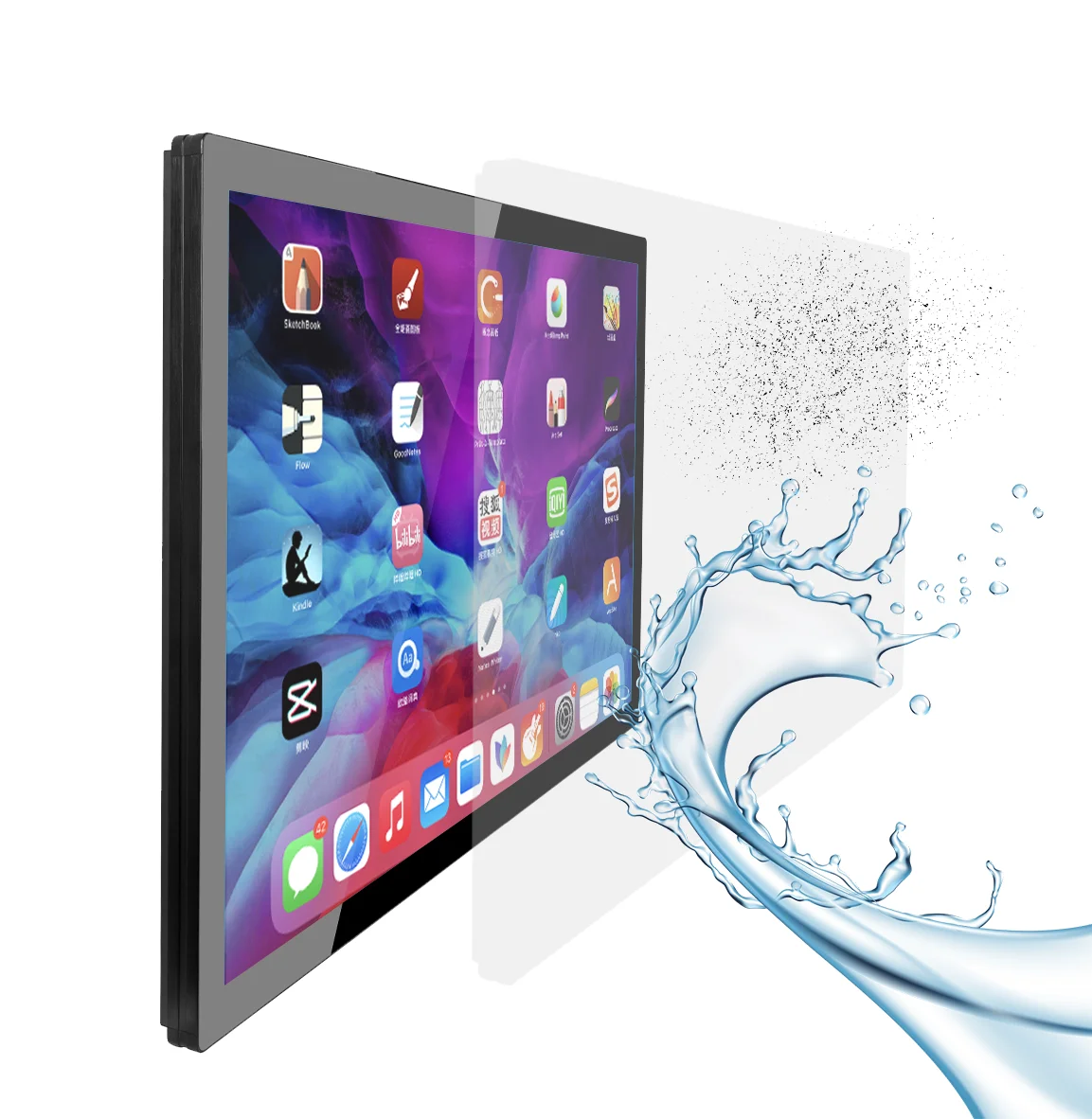 

21.5 23.6 Inch Cheap Touchscreen Wall Mounted IP65 Front Panel All In One Pc Industrial Touch Screen Mon itors