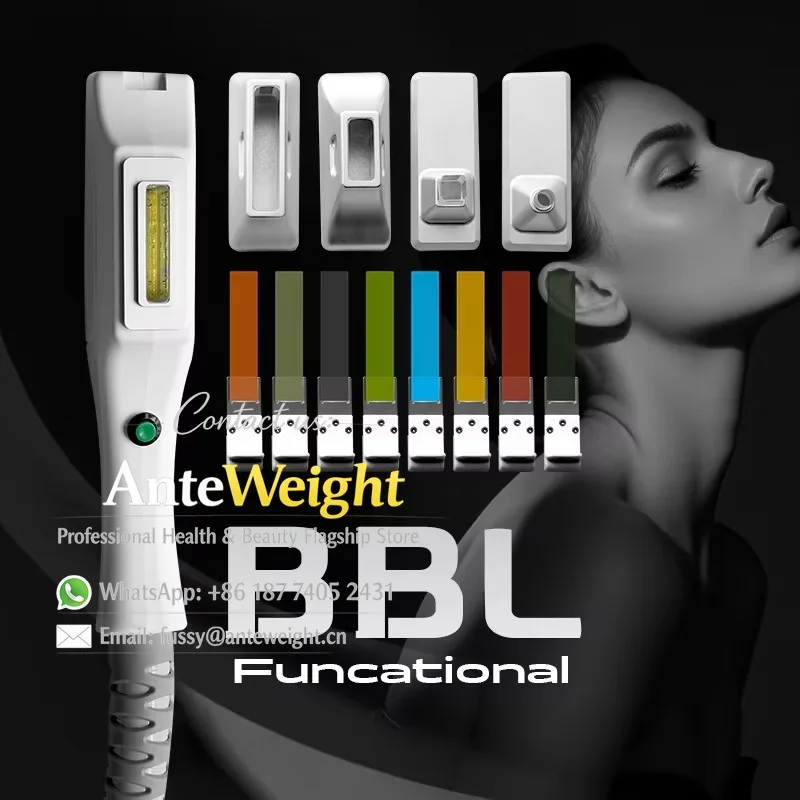 BBL Lasering IPLDPL NIR BBL Machine with 8pcs Filters 4pcs Heads Skin Tightening Pigment Removal Acne Therapy