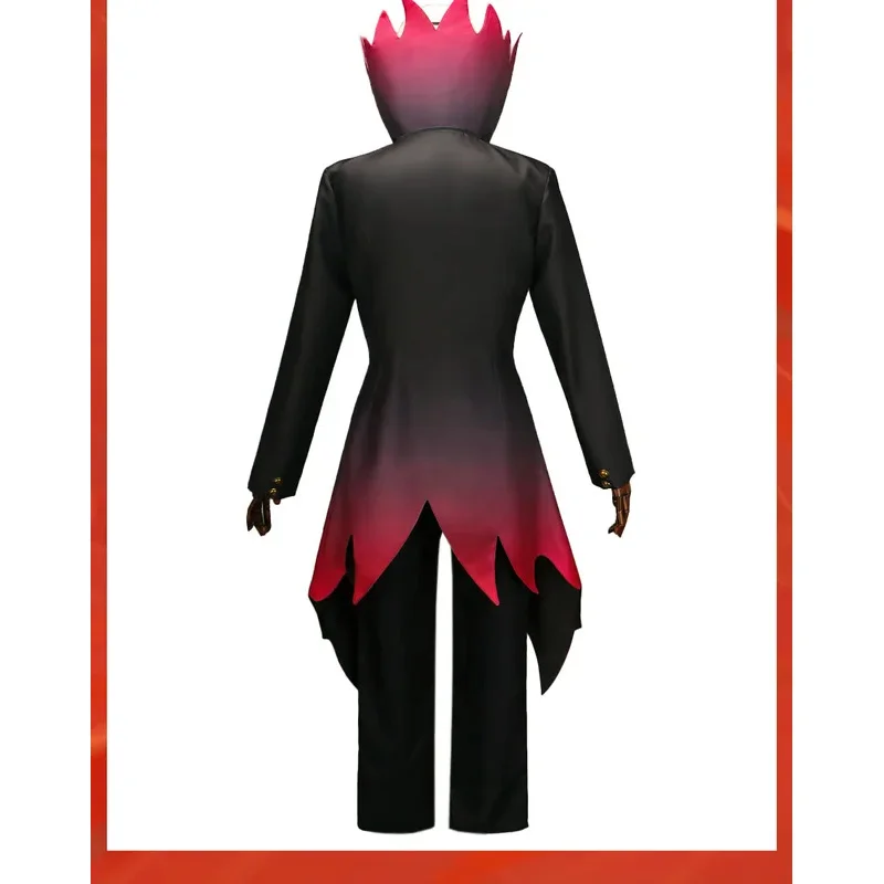 أزياء أنيمي داندادان التأثيرية كين تاكاكورا كين أوكارون معطف واق من المطر برقبة عالية ملابس حمراء وسوداء وضع توربو الجدة شعر مستعار قصير مجعد