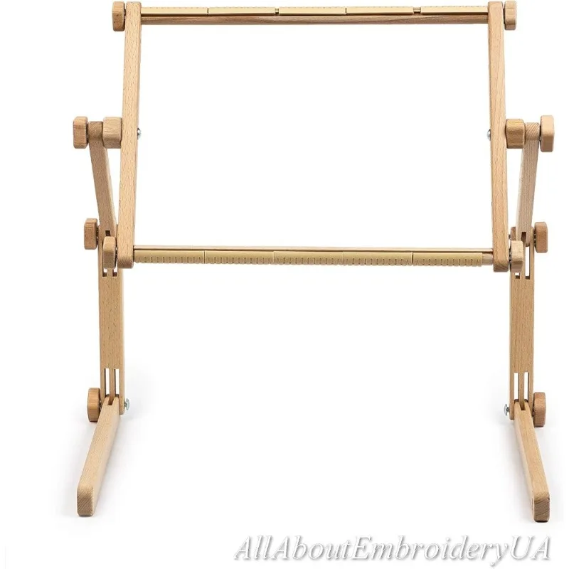 قابل للتعديل نسيج الإطار حامل حر اليدين ل عبر غرزة التطريز التطريز الجدول اللفة خشب الزان العضوي 30x40