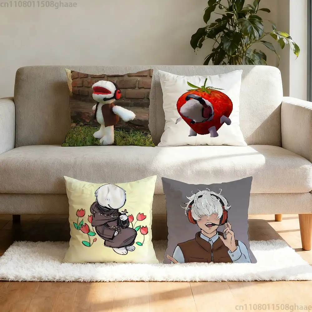 juanin juan harry  Pillow Case Anti-dustmite Pillowcase Invisible zipper silky short plush Sofa cushion cover