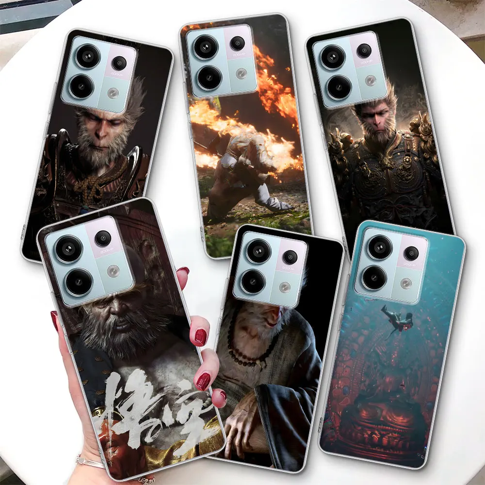 Wukong Black Myth Case for Xiaomi Redmi 10C 9 12C 9A 9i 6A 9C 10 10A 9T 6 7 7A 8 8A 10X 12 K20 K30 K40 Pro S2 Y2 TPU Phone Cover