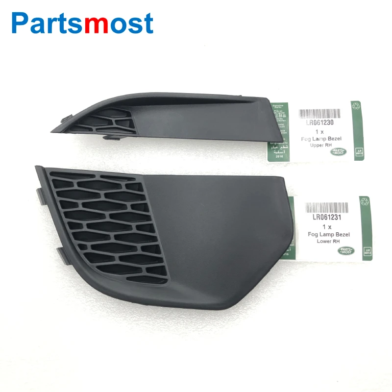 

LR061230 LR061231 LR061235 LR061236 Front Bumper Fog Lamp Bezel Frame for Land Rover Discovery Sport L550 Upper / Lower RH / LH