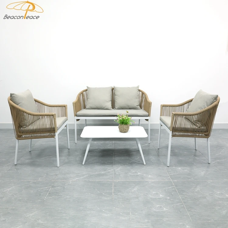 

Commercial Patio Sofa Set Outdoor Furniture Small Outdoor Cheap Ratan Sofa Set for Garden
