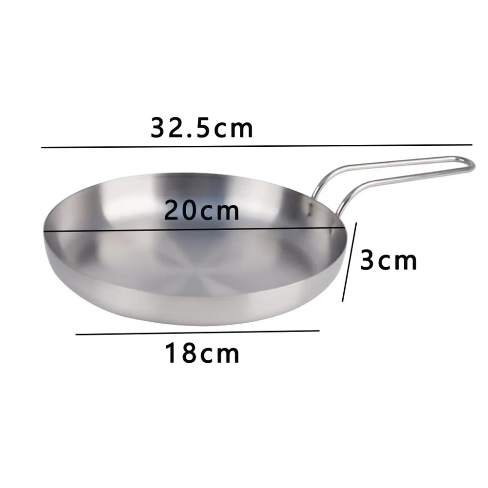 Stainless Steel Frying Pan Using 304 Alloy for Reliable Performance Seamless Build and Compatibility with All Cooktops