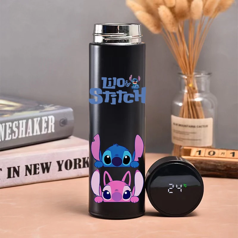 Cartoon Stitch Water Bottle Thermo Bottle Drinkware Display Thermos Cup Stitch Disney Stainless Steel Thermo Bottle Water Cup