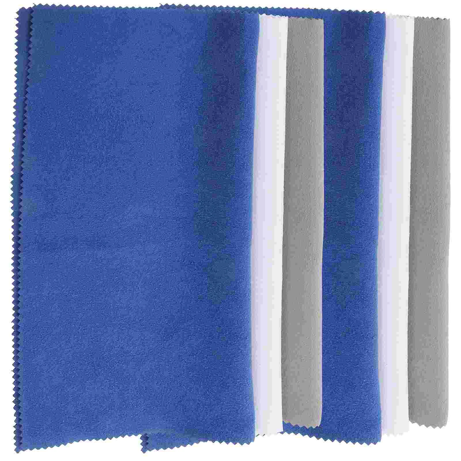 

6 Pcs Guitars Saxophone Cleaning Cloth Violin Clarinet Small Polishing