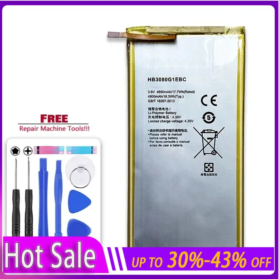 HB3080G1EBW 4800mAh Battery for Huawei MediaPad T3 10/9.6 LTE AGS-L09 AGS-W09 AGS-L03 Tablet Batteries Warranty + Track Code