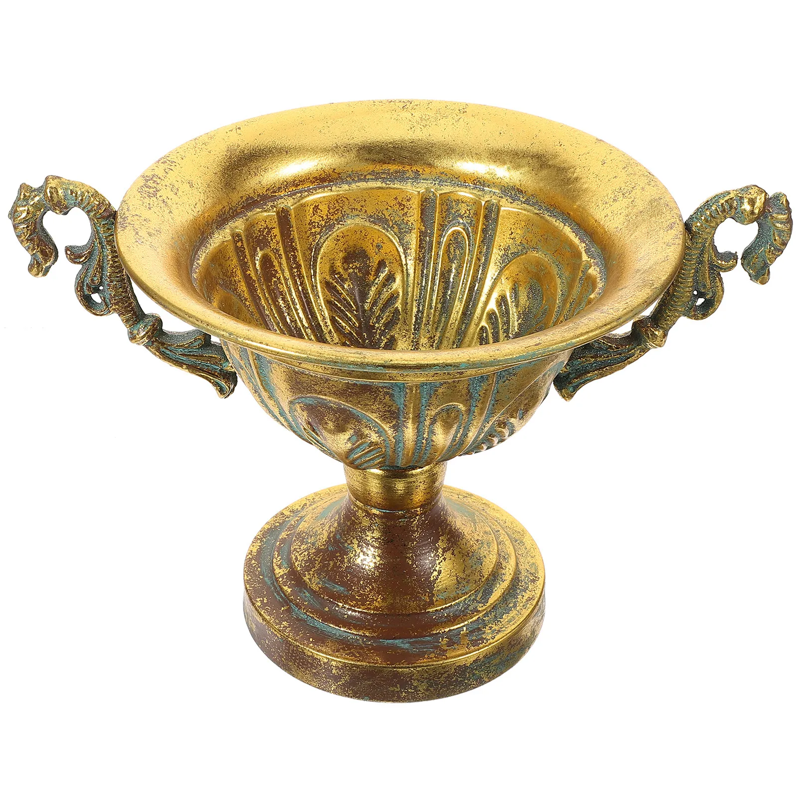 

Metal Flower Vase Vintage Design Exquisite Craftsmanship Decorative Vase for Living Room Bedroom Office Wedding Party Home Decor