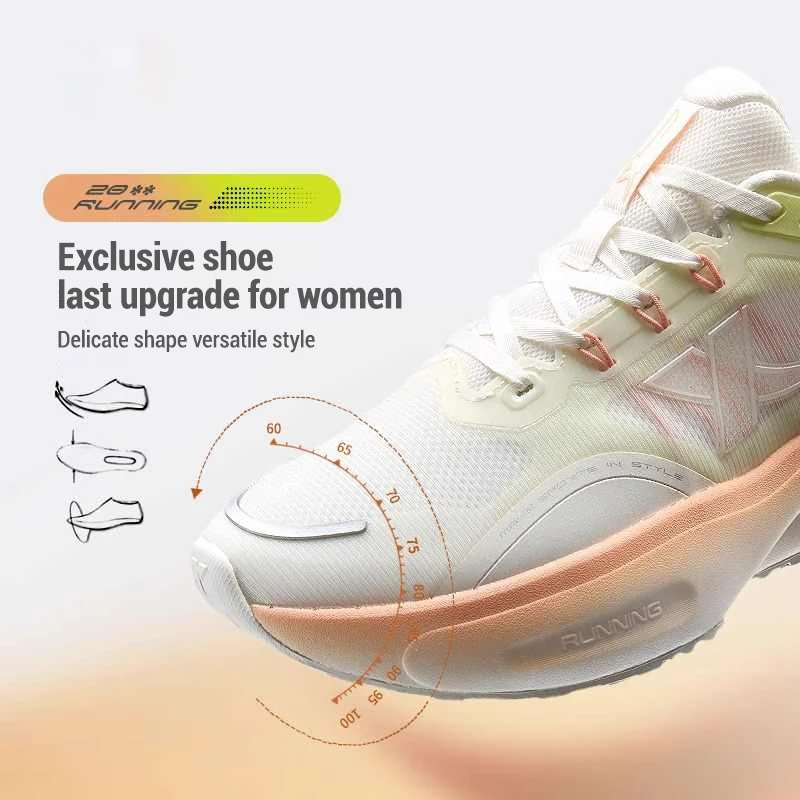 Xtep Mystic Plume 5.0 Running Shoes Female 2025 Spring Cushioning Rebound Sports Shoes  Shock Absorption Sneakers 875118110013
