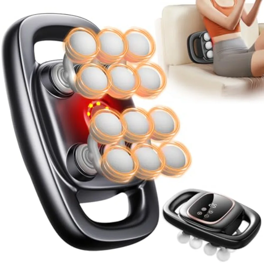 

12Head Electric Massage Gun with 3 Modes and 30 Intensity Levels for Deep Tissue Relief Smart 4K Display Ideal for Muscle Pain