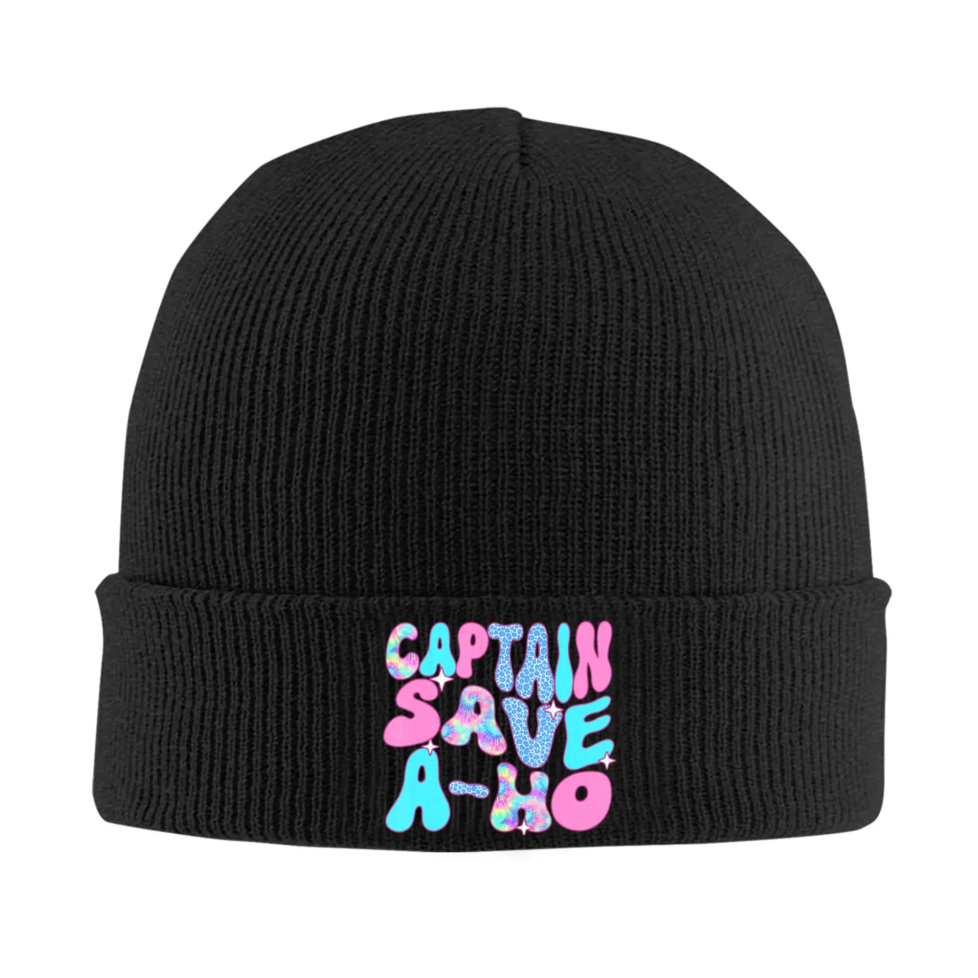 Groovy Captain Save A Ho Beanie Hats  Bonnet Hats Adult Unisex Casual Outdoor Sport Skullies Beanies Autumn Custom Warm Caps
