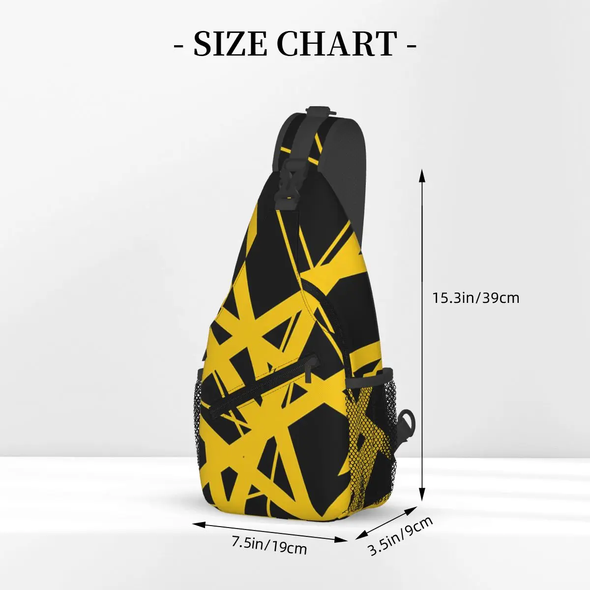 Evh Stripes حقيبة الصدر الرجال حبال Crossbody على ظهره حقيبة الصدر السفر المشي لمسافات طويلة Daypack حقيبة الكتف