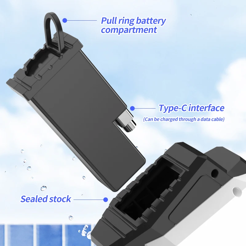 ปืนฉีดน้ำไฟฟ้าอัตโนมัติแบบดูดน้ำต่อเนื่องข้ามพรมแดน แบตเตอรี่แบบแยกส่วน ฉีดน้ำแรงดันสูงความจุขนาดใหญ่