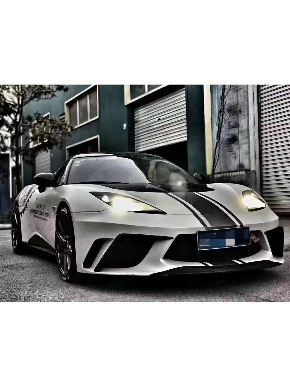 New Xin Wei 2011-2019 Lotus EVORA TRBT Modified GTE Large Envelope Carbon Fiber Rear Wing Bumper Front Rear Spoilers Side Skirts
