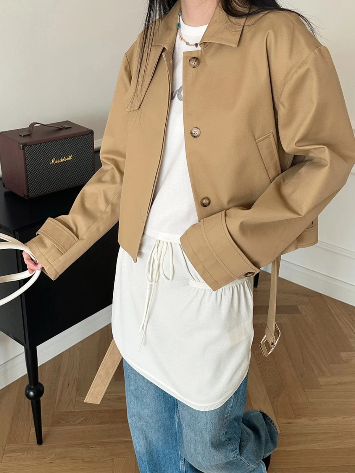 

Knitted ort Skirt Swinging Design Casual mid Waist Other Fabric Straight Leg Fit for Casual Wear