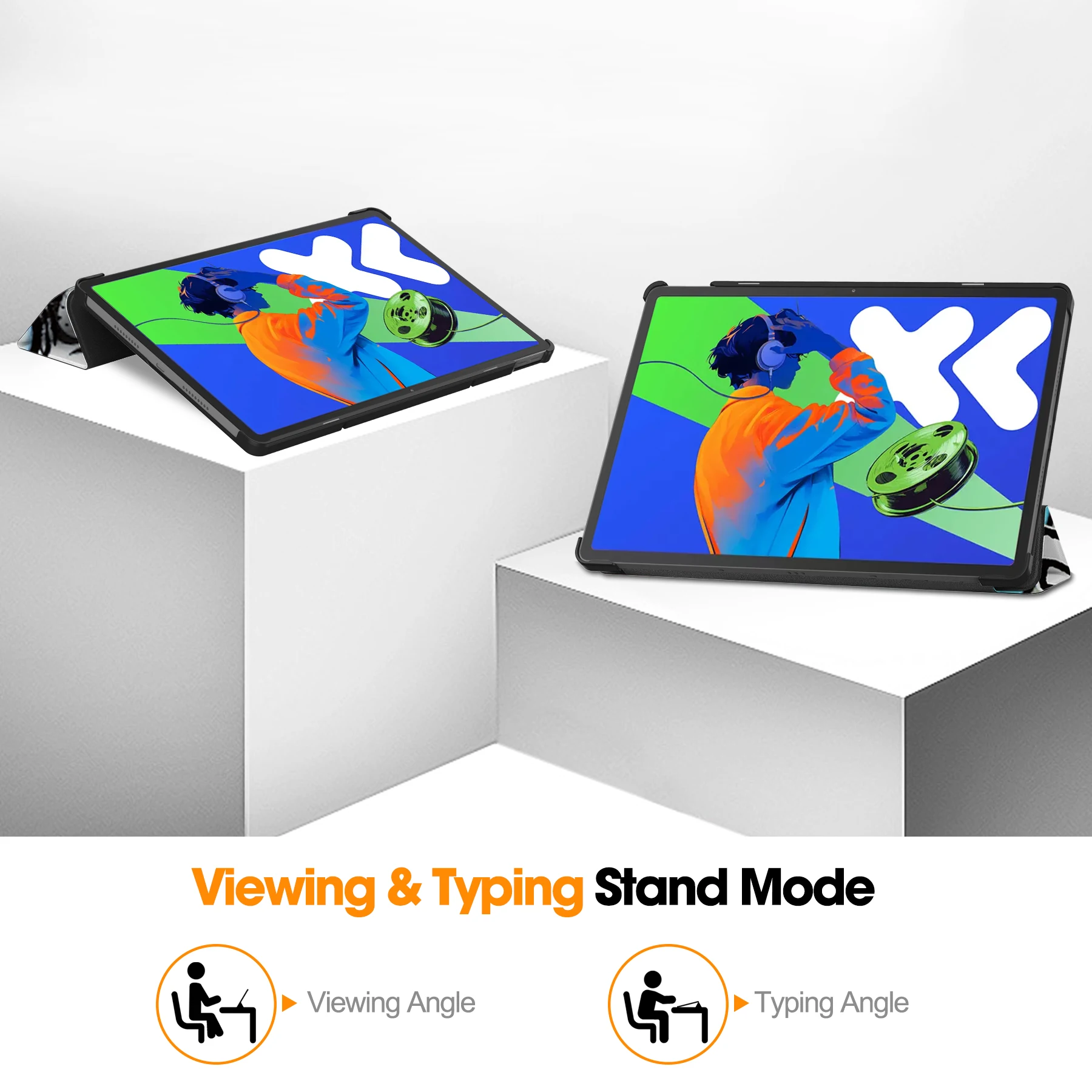 For Lenovo Xiaoxin Pad Pro 12 7 Inch 2025 Case Fashion Painted Magnetic Smart Tablet for Xiaoxin Pad Pro 2025 Case 12.7 Inch