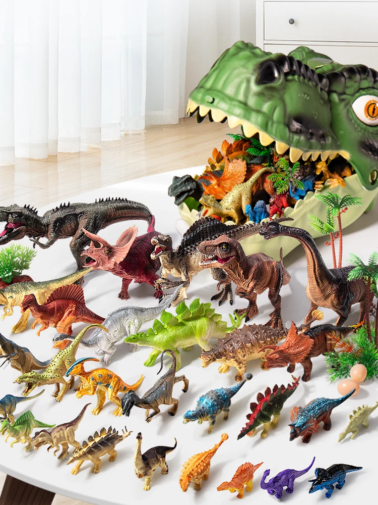 Simulatie Dinosaurus Speelgoed voor Jongen Jurassic Modellen Kinderen Actiefiguren PVC Tyrannosaurus Wereld Dieren Park Kinderen 3 Jaar Gift - afbeelding 2