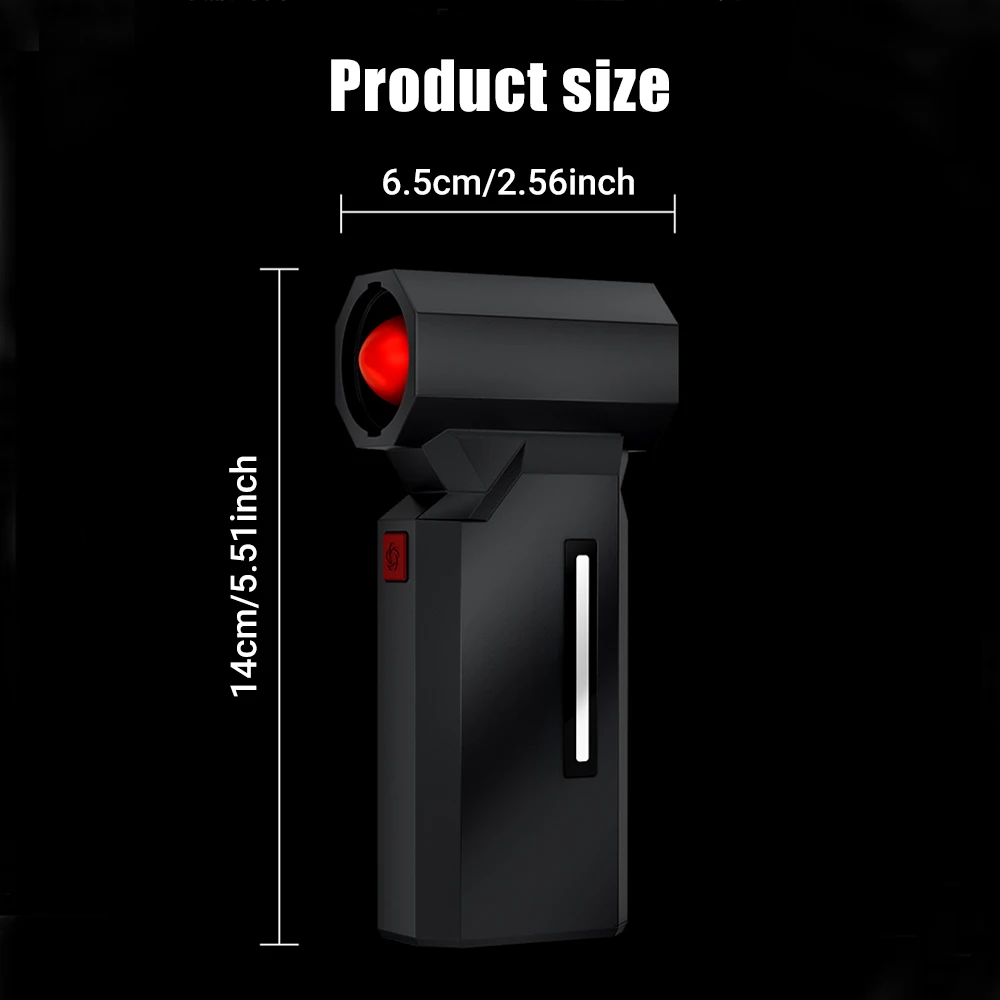 مروحة توربو نفاثة قابلة للتعديل 5 سرعات، 4 فوهات للرياح، منفاخ هواء قوي، منفاخ هواء كهربائي لاسلكي بدون فرش، منفاخ شواء توربو جيت #6