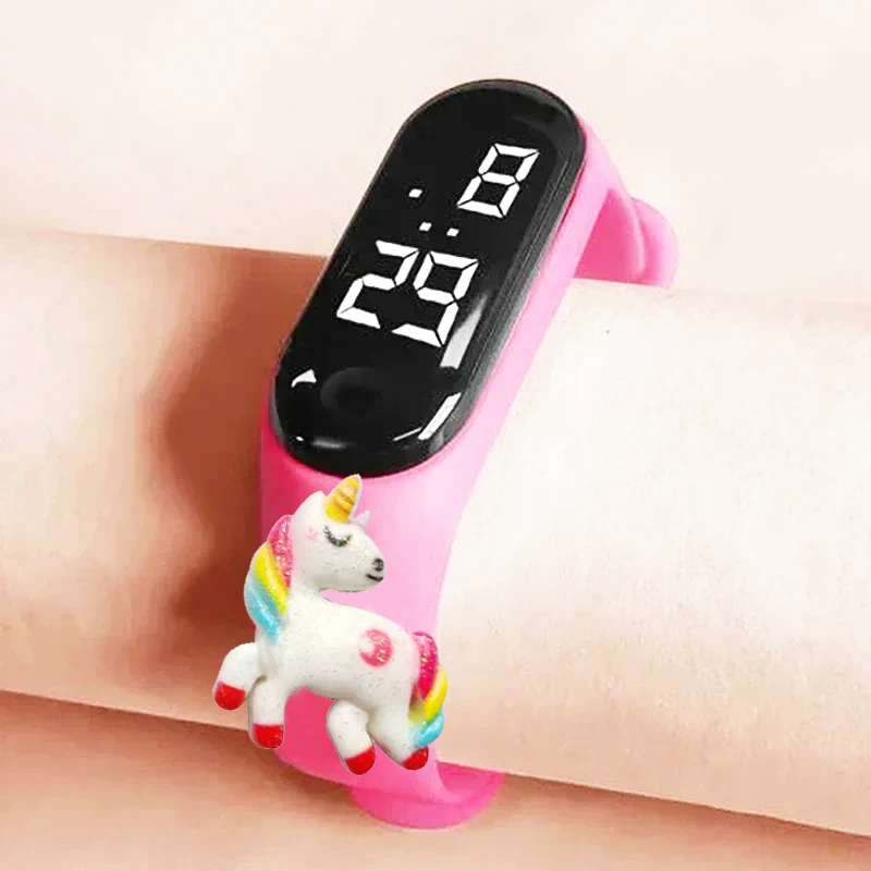 Waterproof Children Smart Watch Boy Girl Cartoon Kids LED Digital Electronic Watches Silicone Sport Bracelet Clock Birthday Gift