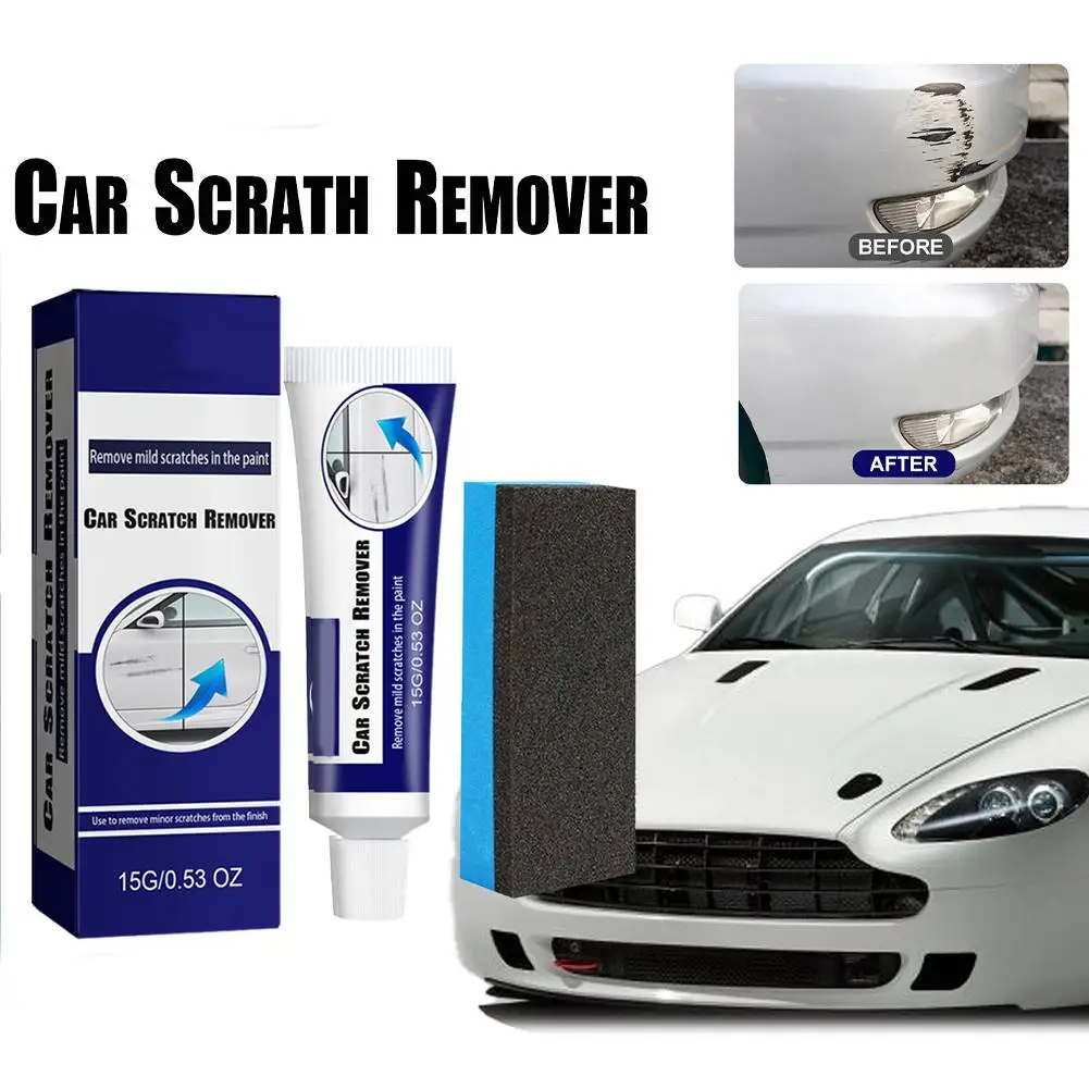 Car Scratch Remover New Scratch Remover For Vehicles Car Scratch Remover Kit With Wipe Sponge Car Repair Accessories C6Q6