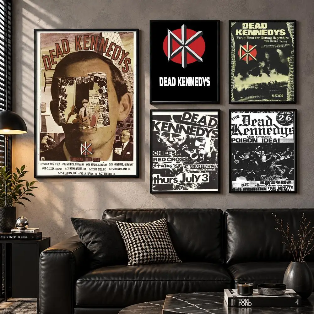 The Dead K-Kennedys Poster Modern Wall Art Sticker For Living Room Bedroom Bar Home Decor Mural Painting Decoration