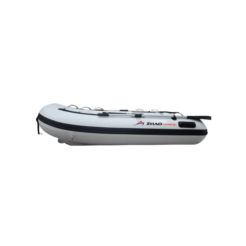 Rtified 2.4m Mini Inflatable Rowing Boat For Children PVC Boat RIB For Lake River Drifting Fishing Outdoor Activities