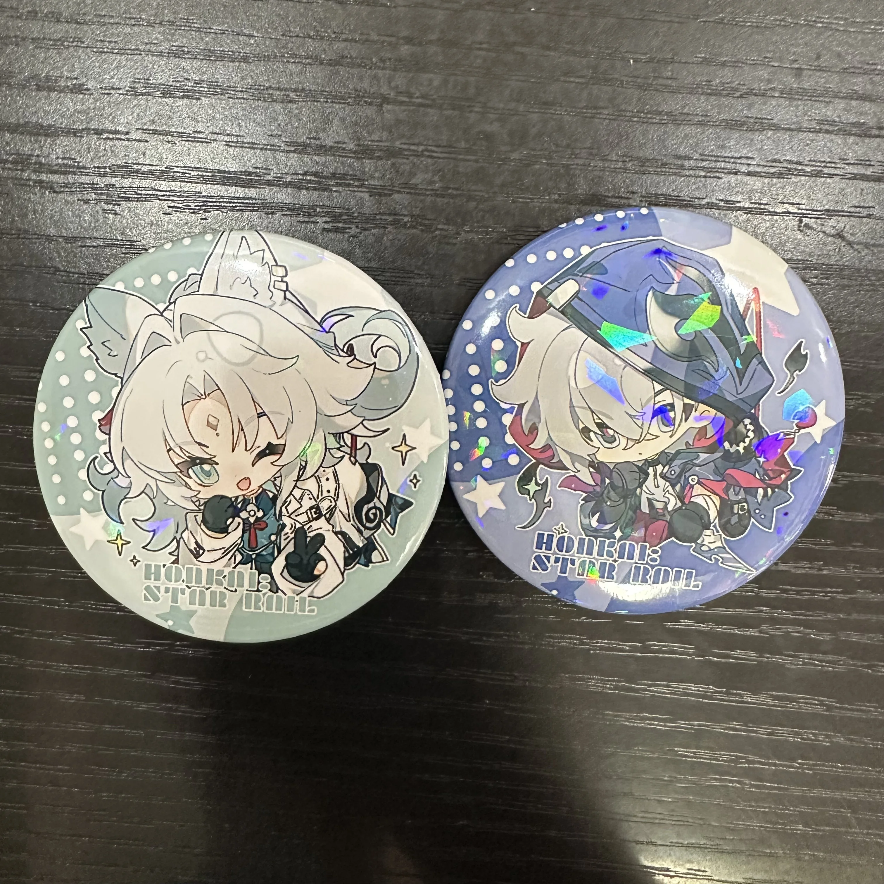 6CM Game Honkai: Star Rail Figure Feixiao Moze Lingsha Cosplay Cute Cartoon Metal Badge Kawaii Bag Pins Fans Christmas Gifts