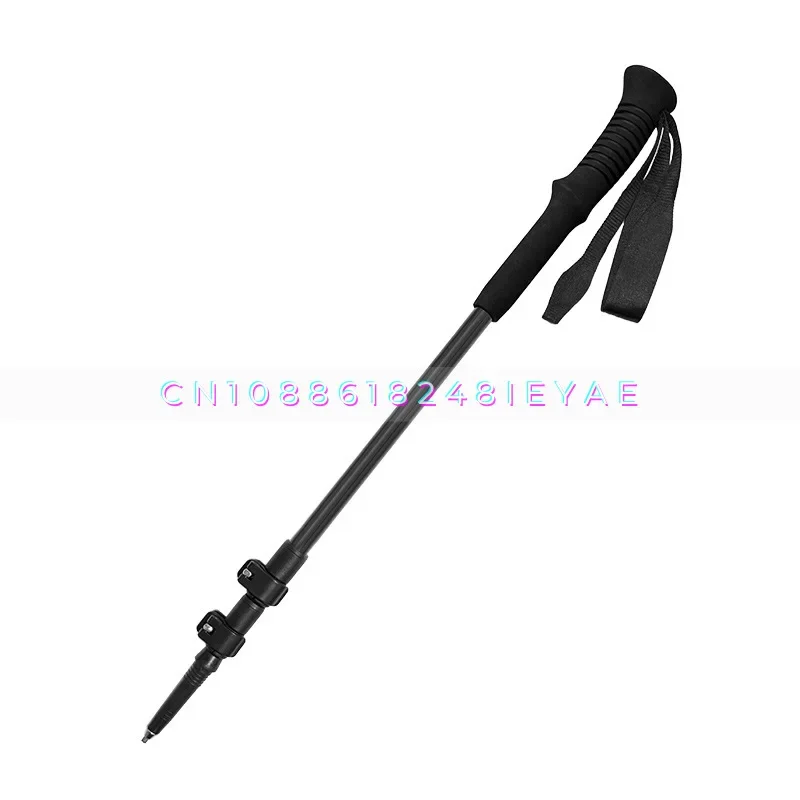 Carbon Fiber Ultra Light Retractable Hiking Cane Light Portable Outdoor Hiking Folding Non-slip Cane