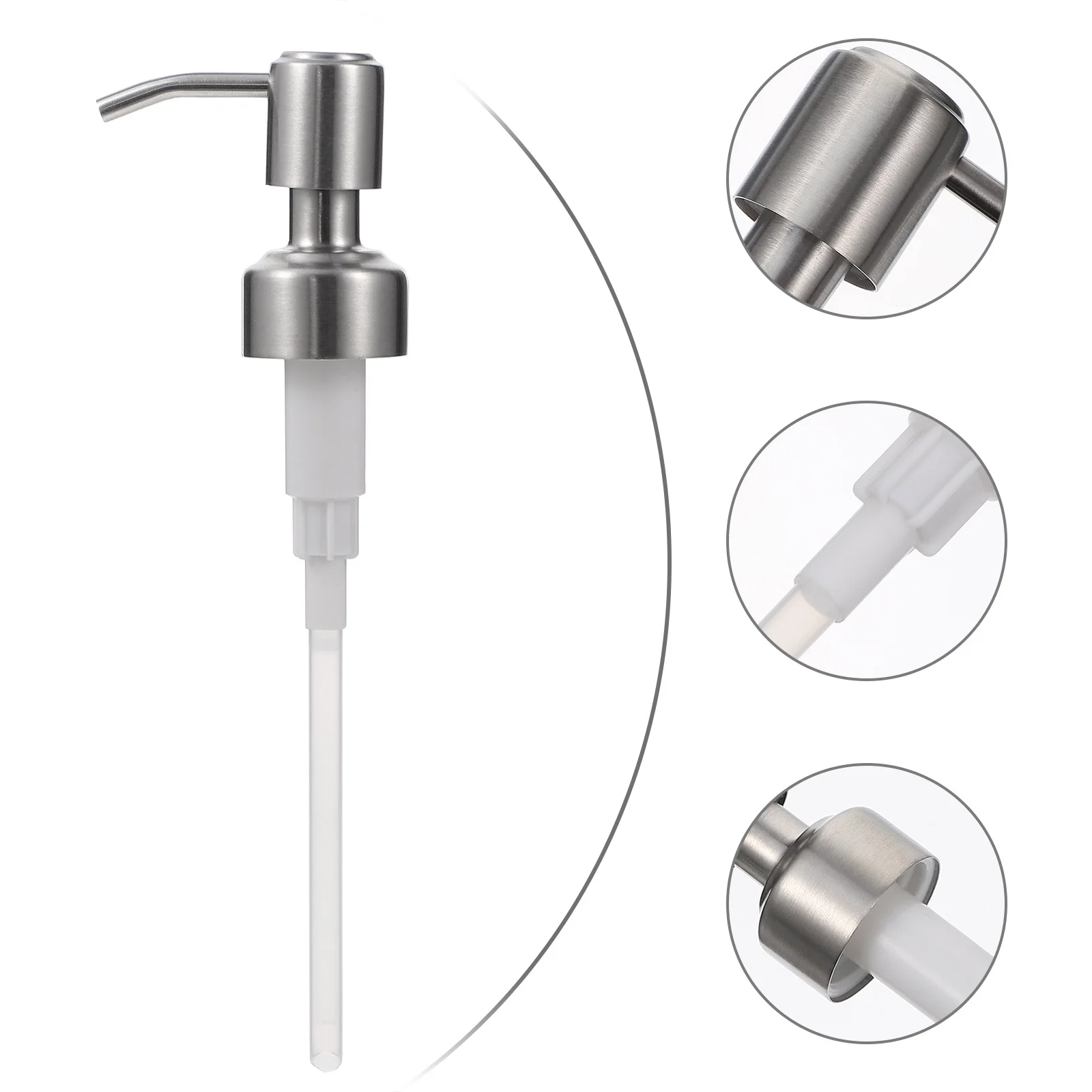 Soap Dispenser Pump Replacement with Premium Pressure Emulsion Pump for Bath Accessories and Toiletry Bottle Refill