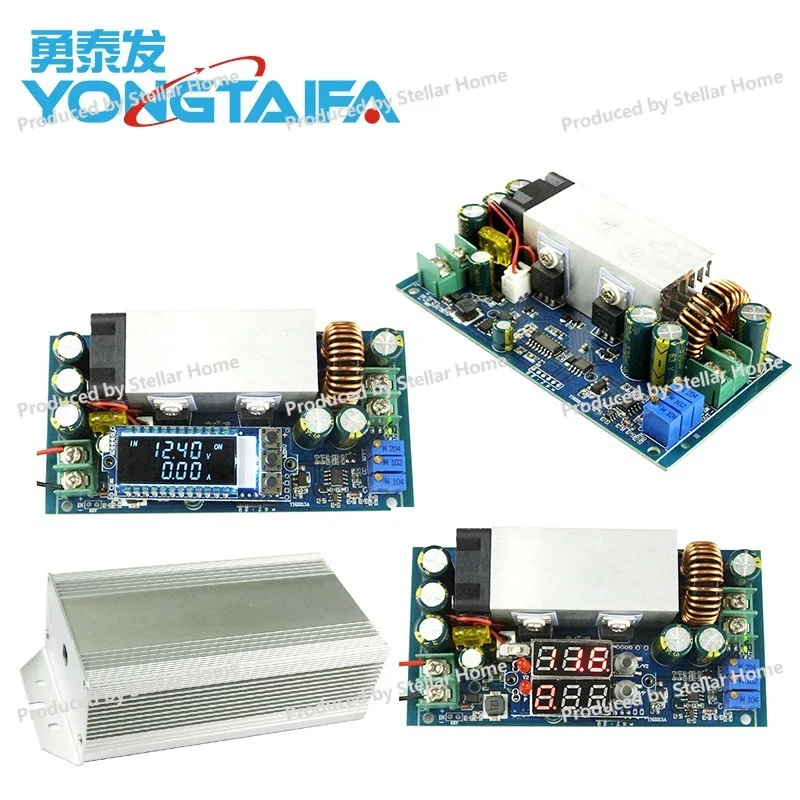 Dc-dc20a Adjustable Step-down Module Mppt Solar Charging Constant Voltage and Constant Current 36v/48v To 12v/24v