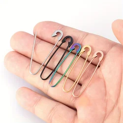 1pc Unique Surgical Stainless Steel Paperclip Safety Pin Earrings for Men and Women Fashionable Stud Piercing Jewelry Daily Wear