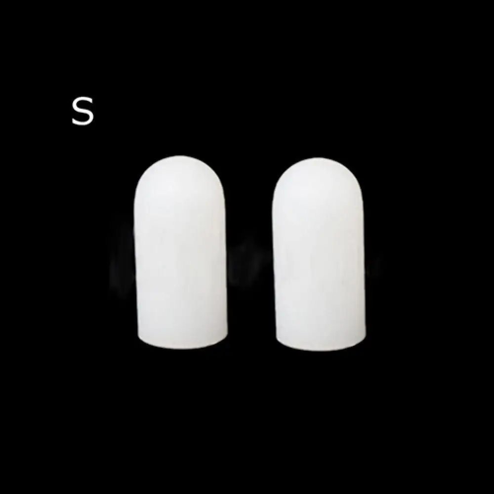 1 คู่ซิลิโคน Toe Caps Blisters Corns บรรเทาอาการปวด Foot Care Caver หมวกซิลิโคน Toe Gel Protector แขนหลอดคุด