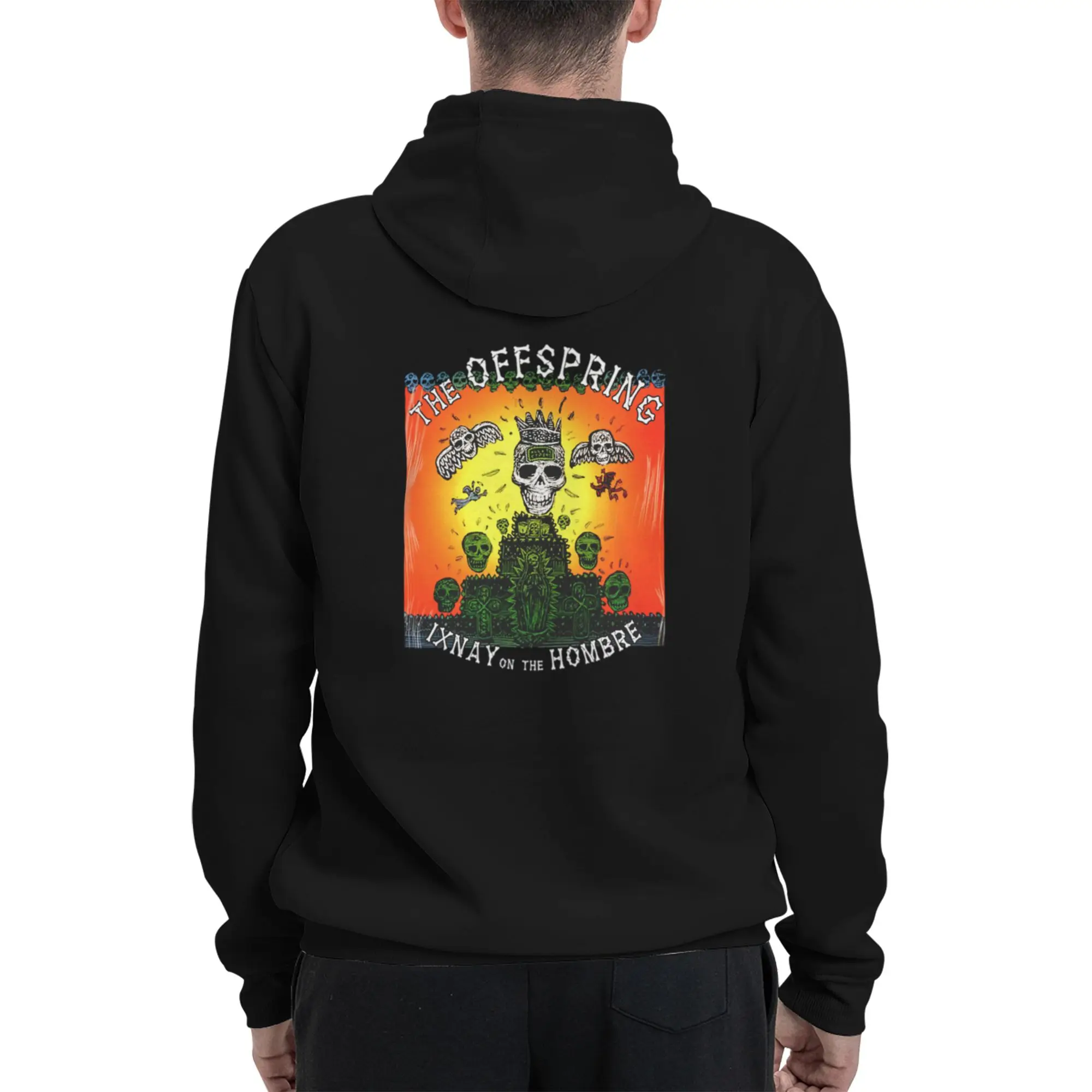 The Offspring Double-Sided Printing Hoodie Winter Layering  Graphic Hoodie