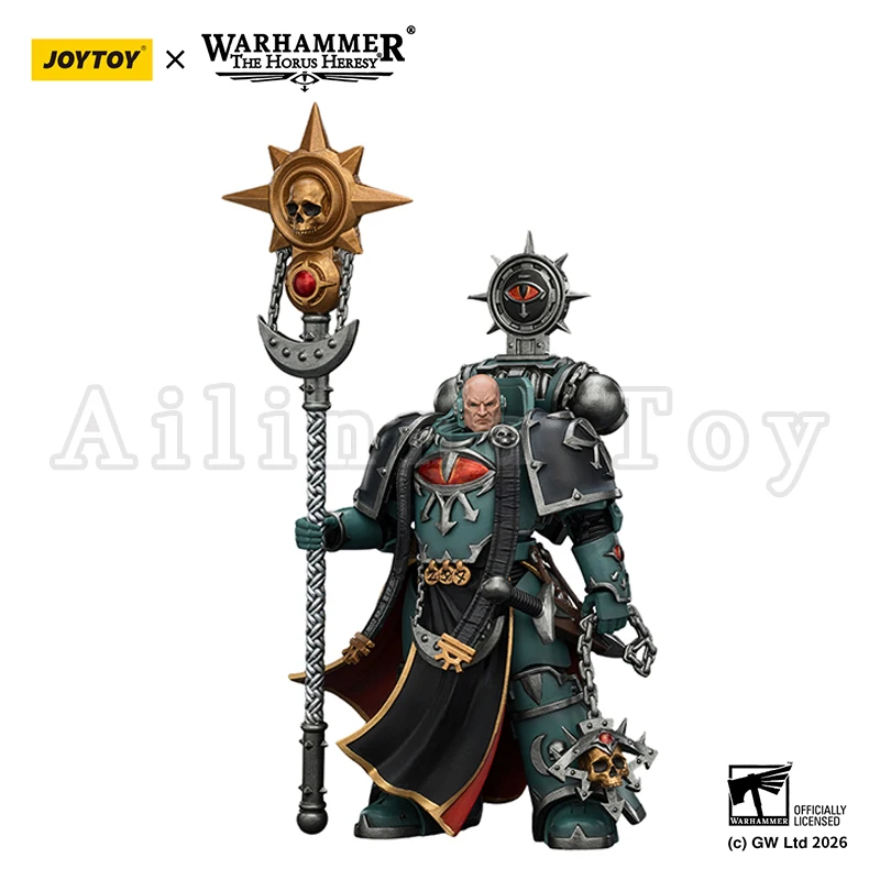 

JOYTOY 1/18 Action Figure The Horus Heresy Sons of Horus Dark Emissary Consul with Staff of Dark Authority Anime Toy