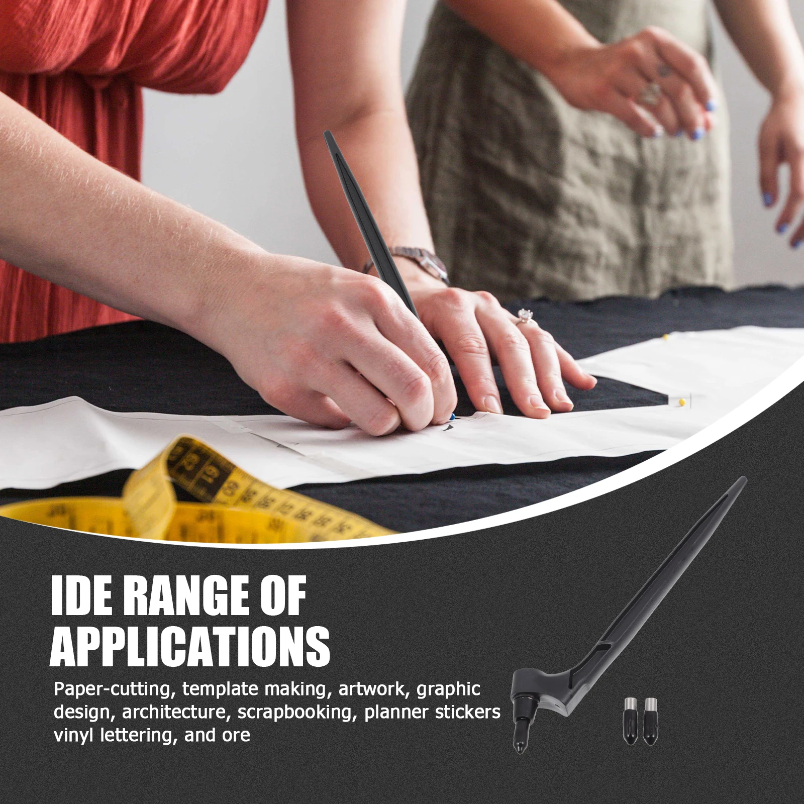 

360 Rotating Blade Paper Cutting Tool Craft Engraving Carving Cutter Ergonomic Handle Art Design Scrapbooking Vinyl Lettering