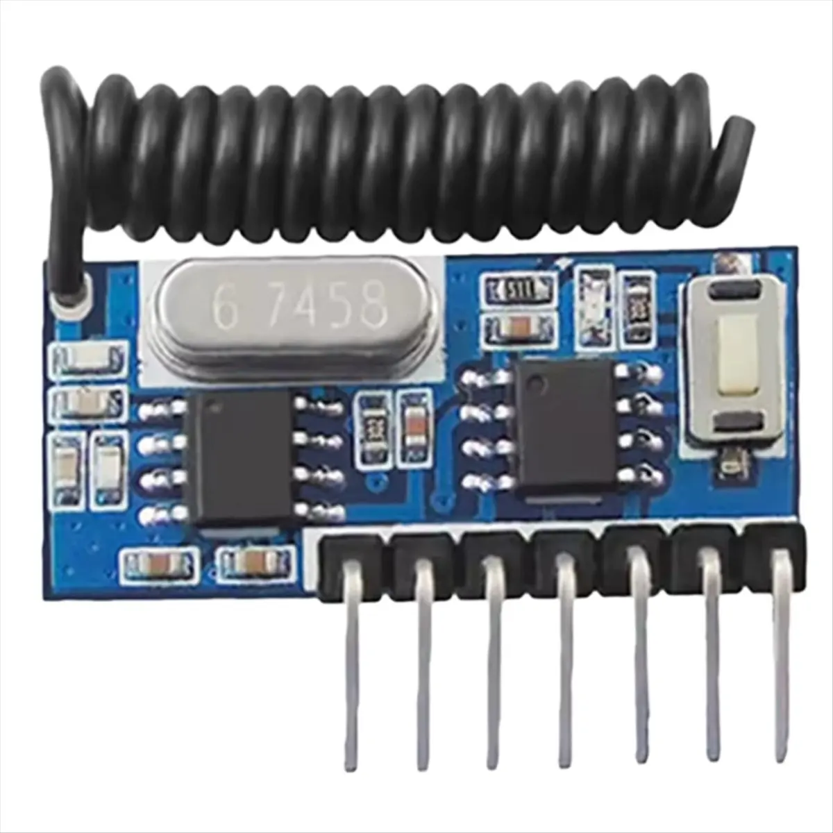 B21B 433mhz RF Receiver Learning Code Decoder Module 433Mhz Wireless 4 CH Output for Remote Controls 1527 2262 Encoding 1pcs