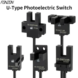 U-Type Photoelectric Switch Proximity Switch Sensor 1m Cable Npn Pnp No Nc EE-SX671-WR EE-SX672-WR EE-SX673-WR EE-SX674-WR