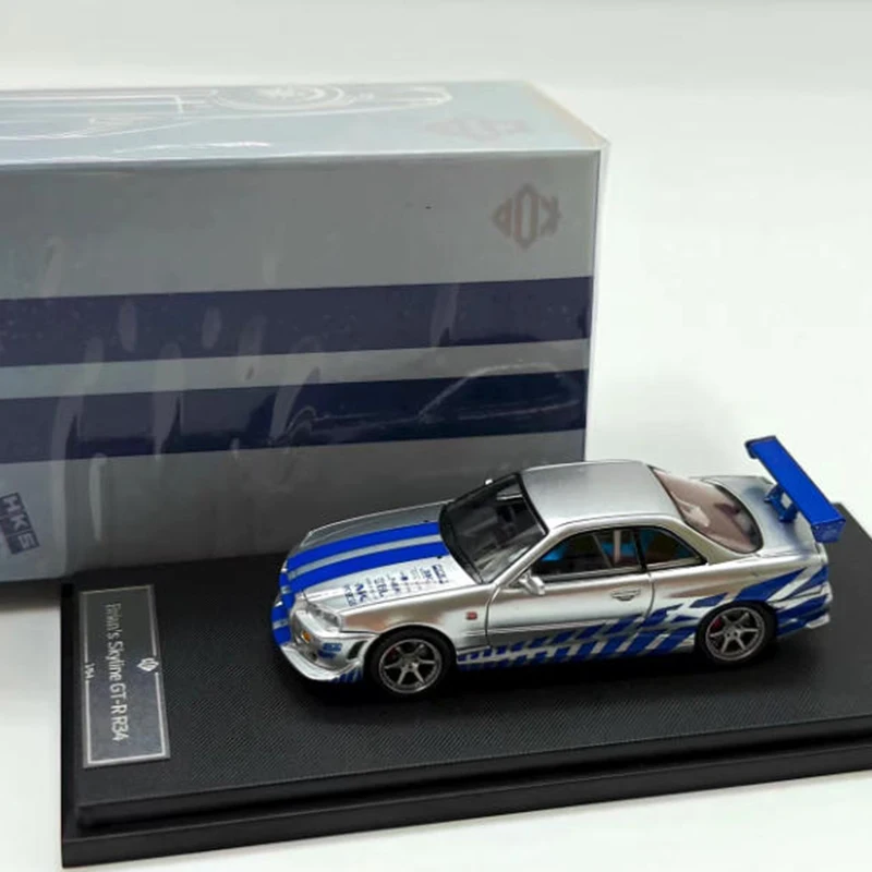 KOD 1/64 Skyline GTR R34 Legering Simulatie Automodel Statische collectie Versierd Vakantiegeschenken Speelgoed
