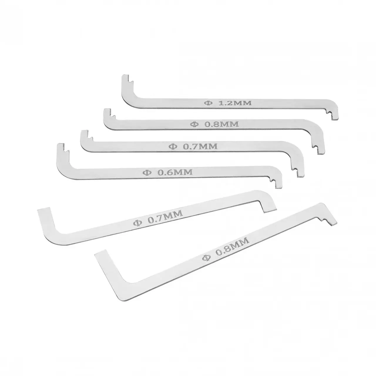 high quality practical locksmith tool 6 pieces / kit replacement turning tool / double head tension wrench tool