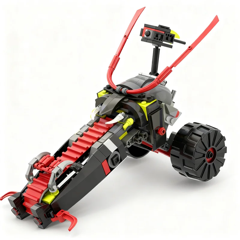 302pcs MOC Warrior Bike Mod Ninjia Model Building Blocks Christmas Gifts Toy Assemble Education Creative Collection Idea DIY