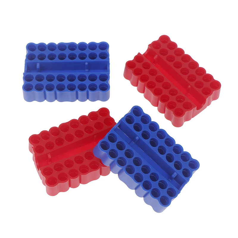 Portapunte a 32 slot per trapano cacciavite, organizer con gambo esagonale da 2 pezzi per scatola portaoggetti con gambo da 6,35 mm