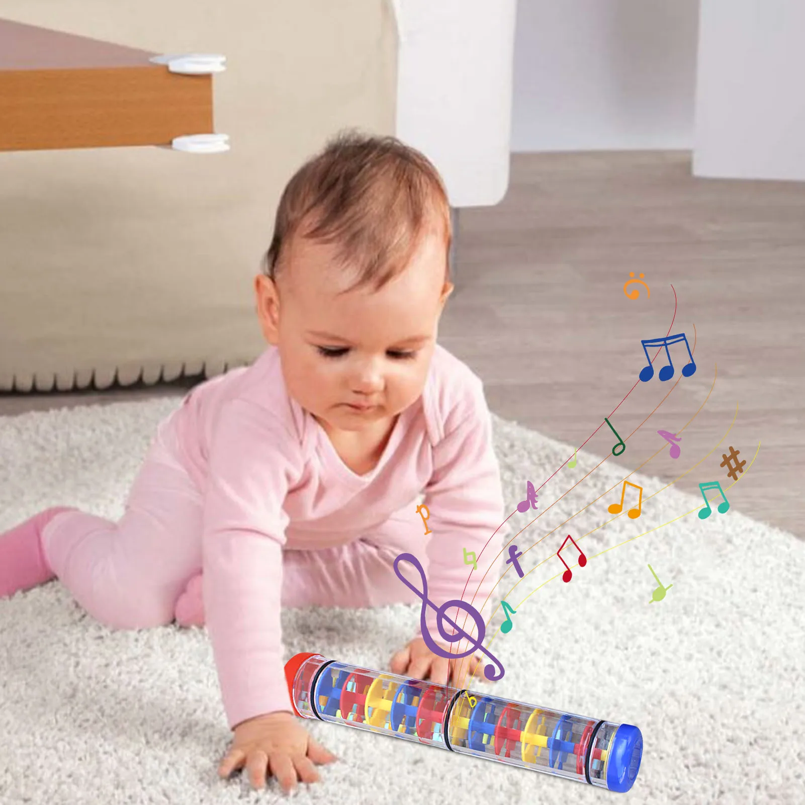 Rassel Rohr Regen Shaker Regen Stick Baby Spielzeug Regen Stick Musical Instrument Rainstick Rainmaker Spielzeug Sensorischen Spielzeug Für Babys