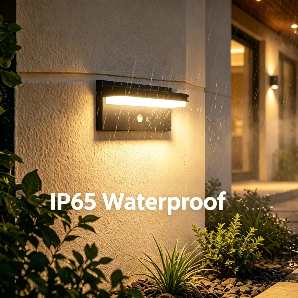 led屋外ソーラーモーションセンサーランプipx5防水ウォールライト中庭照明庭庭フェンス外壁ポーチ用