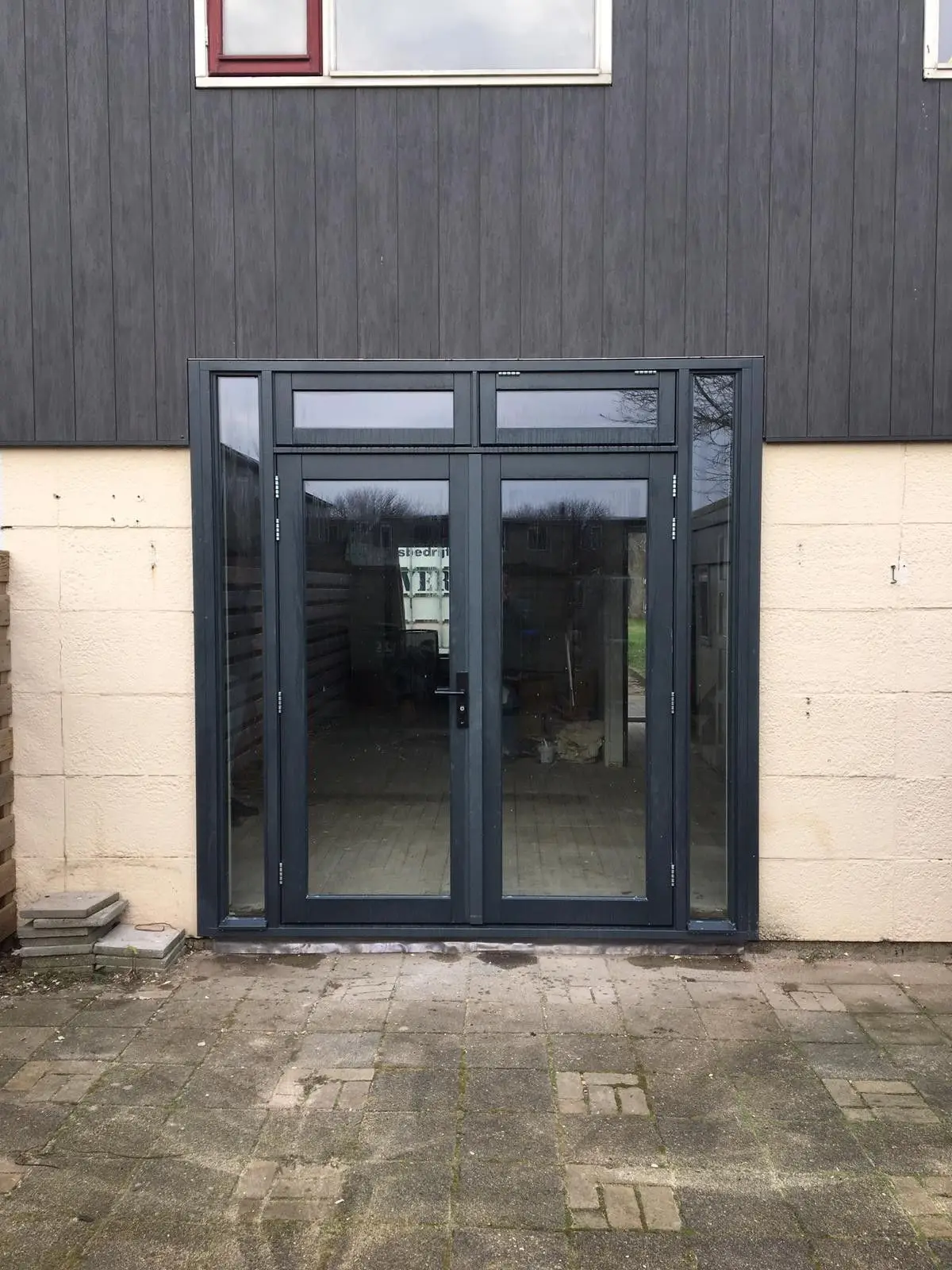 

Двойные двери Современные звукоизоляционные терморазрывные створки Двери Тонированные двойные стеклянные горизонтальные алюминиевые французские двойные двери для дома