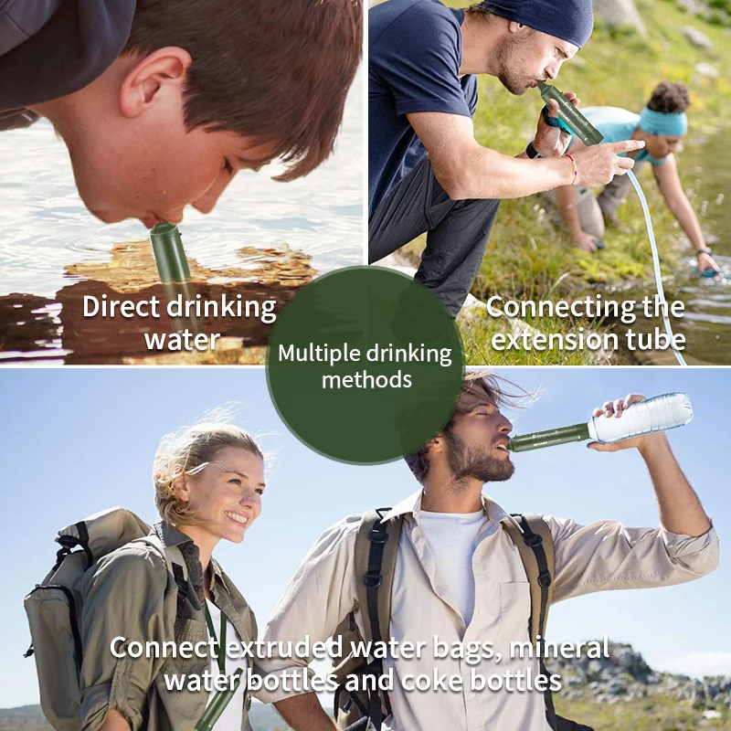 Filterwell Personal Camper Water Purifier Filter Straw Portable Outdoor Survival Hikeup Drinking Emergency Products For Travel